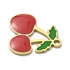 304 Stainless Steel Fruit Enamel Pendants STAS-G362-04G-12-2