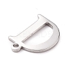 Tarnish Resistant 304 Stainless Steel Charms STAS-H112-D-P-3
