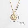 Simple and Versatile Brass Pendant Necklacs DU3795-2-1
