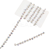 S-shaped Glass Rhinestone and Iron Cup Chains DIY-WH20032-25S-02-1