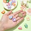 30Pcs 6 Styles Ocean Theme Opaque Resin Sea Animal Cabochons RESI-CJ0003-55-4