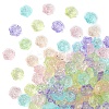 120Pcs 6 colors Transparent Acrylic Beads OACR-YW0002-33-1