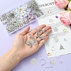 DIY Natural Lepidolite/Purple Mica Stone Beads & Stainless Steel Earring Making Kits DIY-FS0008-13-2