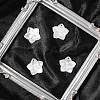 4Pcs Natural White Shell Mother of Pearl Shell Pendants SSHEL-YW0001-10-4