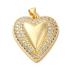 Mother's Day Brass Micro Pave Clear Cubic Zirconia Pendants FIND-Z041-20E-1