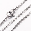 Non-Tarnish 304 Stainless Steel Necklace MAK-K004-17P-2