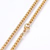 304 Stainless Steel Box Chain Necklaces NJEW-F227-09G-12-2