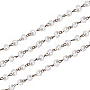 Handmade Glass Pearl Beads Chains AJEW-PH00489-02-1