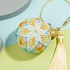 DIY Embroidery Temari Ball Keychain Kits DIY-I064-A06-1