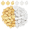 100Pcs 2 Colors Tibetan Style Alloy Charms FIND-LP0001-64-1