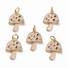 Brass Micro Pave Colorful Cubic Zirconia Pendants LS-KK-C100-09G-1