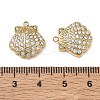 304 Stainless Steel Micro Pave Clear Cubic Zirconia Pendants CU-CBAF0F8-01A-G-3