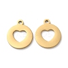 Ion Plating(IP) 304 Stainless Steel Charms STAS-Q303-11G-1