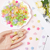 500Pcs 10 Colors Acrylic Bead Caps TACR-SP0001-08-3