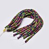 Natural Lava Rock Round Bead Strands G-I124-6mm-07-2