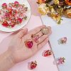 24Pcs 2 Colors Transparent Acrylic Pendants MACR-SC0002-36-3