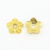 Tibetan Style Alloy Bead Caps TIBEB-EA478Y-G-FF-2