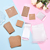 100Pcs Kraft Paper Single Earring Display Cards with Hanging Hole CDIS-YW0001-21-5