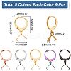 45Pcs 5 Colors 304 Stainless Steel Leverback Earring Finding STAS-NB0001-74-2