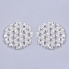 Plating Acrylic Woven Beads PACR-R247-01C-1