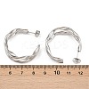 304 Stainless Steel Two-layer C-Shaped Stud Earrings EJEW-P324-11P-5
