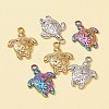 6Pcs 3 Colors 201 Stainless Steel Pendants STAS-FS0001-31-5