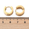 304 Stainless Steel Polishing Effect Hoop Earrings EJEW-M001-39G-5