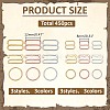 450Pcs 18 Styles Alloy Swimsuit Bra Tops DIY-ME0001-87-2