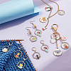 Alloy Enamel Pendant Locking Stitch Markers HJEW-PH01891-4