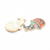 Alloy Enamel Pendants ENAM-M044-15LG-2