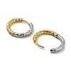 Two Tone 304 Stainless Steel Hoop Earrings EJEW-K257-02C-GP-2