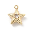 Brass Micro Pave Cubic Zirconia Pendants KK-D283-14G-1