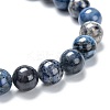 Natural Dumortierite Stretch Beaded Bracelets X-G-A185-01G-3