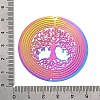 Tree of Life 201 Stainless Steel 3D Rotating Hanging Wind Spinner STAS-C166-05RC-3