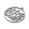 Non-Tarnish 304 Stainless Steel Pendants STAS-M323-52P-2