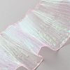 6 Yards Laser Polyester Pleated Lace Trim OCOR-WH0080-86D-1