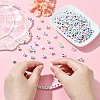 800Pcs 2 Styles Opaque White Acrylic Beads MACR-YW0003-31-6