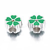 Alloy Enamel European Beads MPDL-T005-005-RS-4