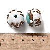 Hand Painted Acrylic with Enamel Beads MACR-K354-38H-4