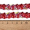 Baking Paint Electroplate Transparent Glass Beads Strands EGLA-Q136-03A-11-4