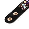 Faux Suede Snap Cord Bracelet LS-BJEW-F428-05-5