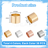 120Pcs 4 Colors 304 Stainless Steel Beads STAS-PH0005-74-2