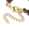 Natural Garnet Anklets AJEW-AN00592-11-4