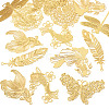 14Pcs 7 Styles Brass Filigree Big Pendants KKC-TA0001-06-2