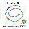 5 Strands Handmade Millefiori Glass Bead Strands LAMP-DR0001-04A-2