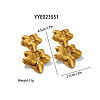 Fashionable Irregular 304 Stainless Steel Stud Earrings for Women MT3122-8-1