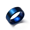 201 Stainless Steel Wide Band Finger Rings for Women Men RJEW-WH0009-13B-BU-1