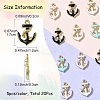 20Pcs 4 Colors Enamel Pendants ENAM-YW0005-33-3