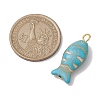 Synthetic Turquoise Pendants PALLOY-JF02655-4