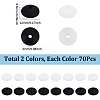 140Pcs 2 Colors Food Grade Eco-Friendly Silicone Abacus Beads SIL-SC0013-71-2